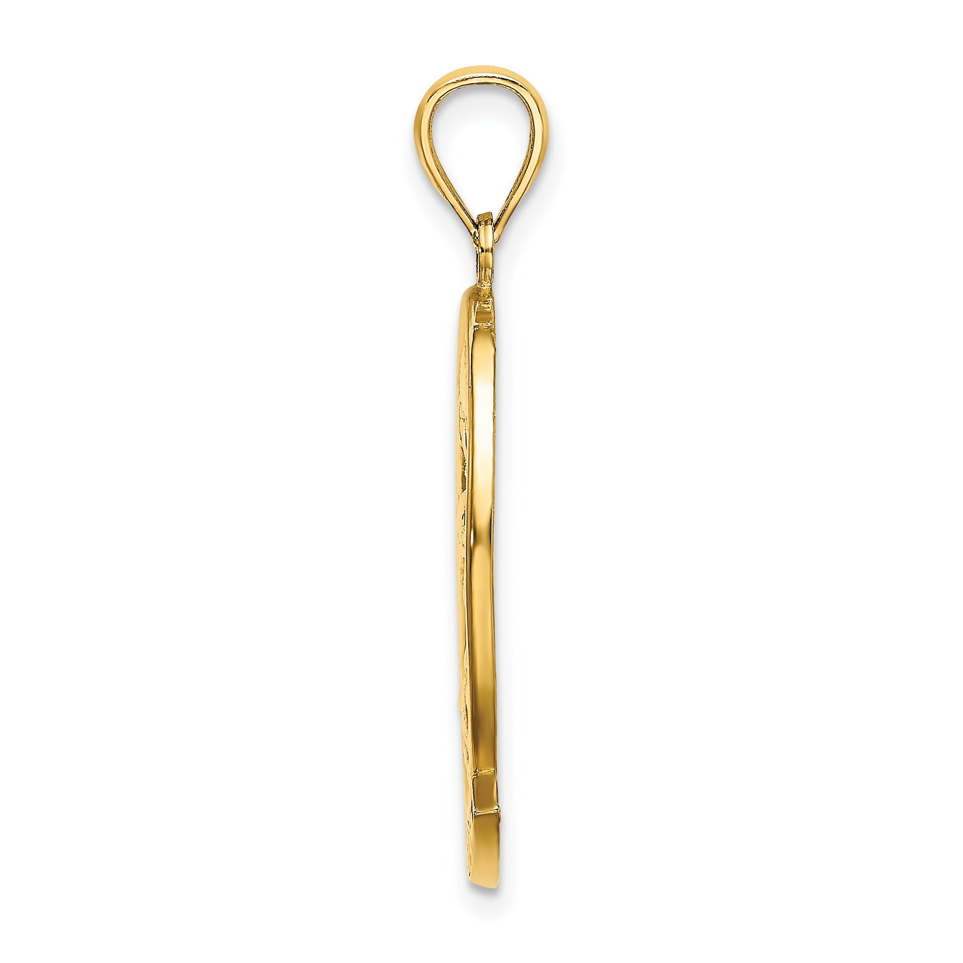 14K ARUBA with Dolphin Sunset In Frame Charm