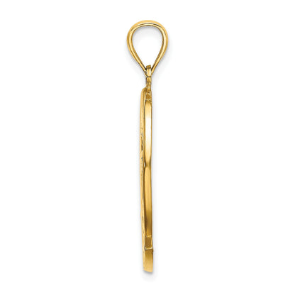 14K ARUBA with Dolphin Sunset In Frame Charm