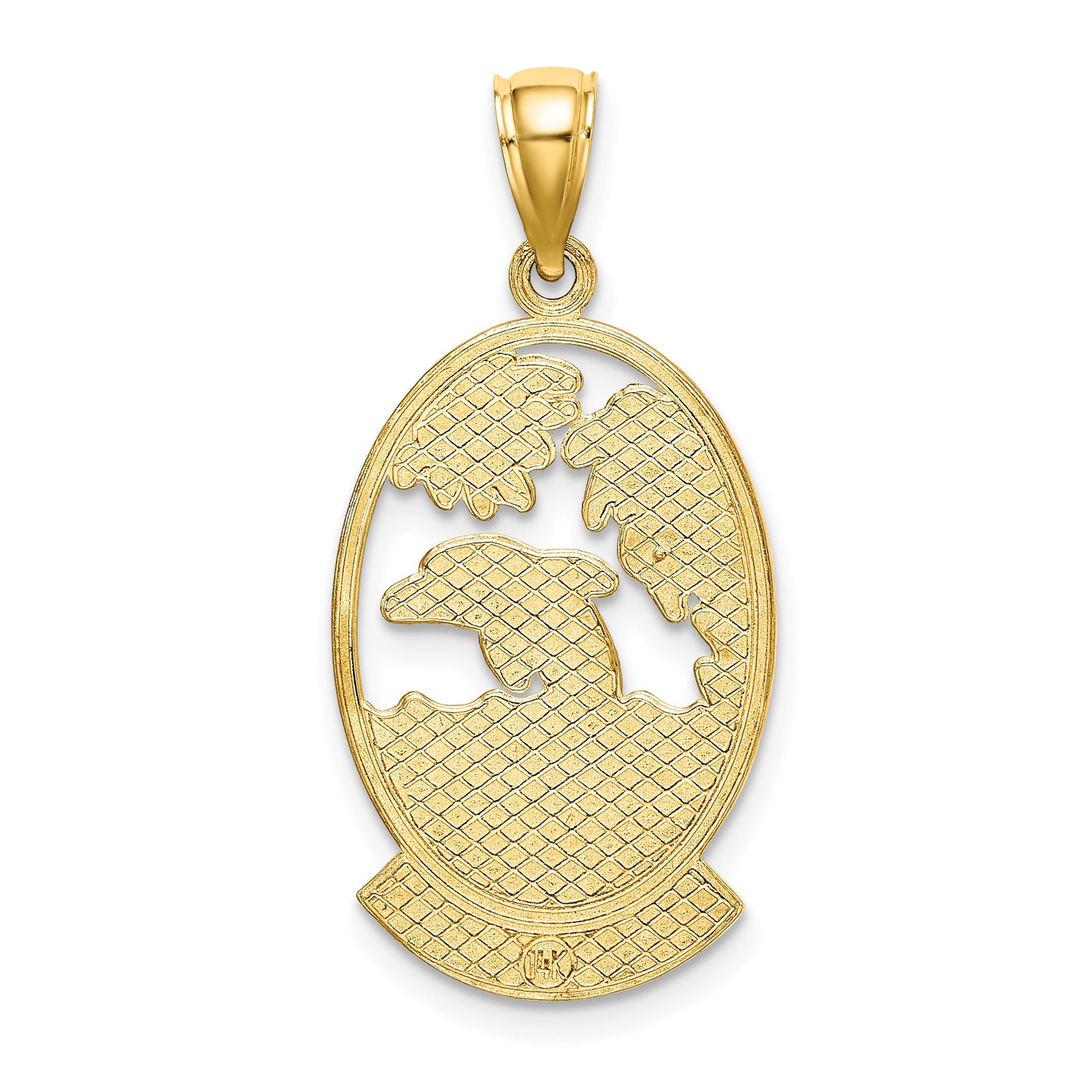 14K CURACAO with Dolphin Sunset Charm