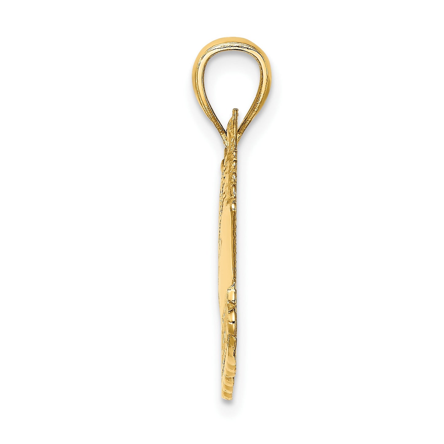 14K Large Polished BARBADOS Cruise Ship Charm