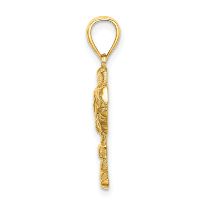 14K 2-D CURACAO On Palm Tree Charm
