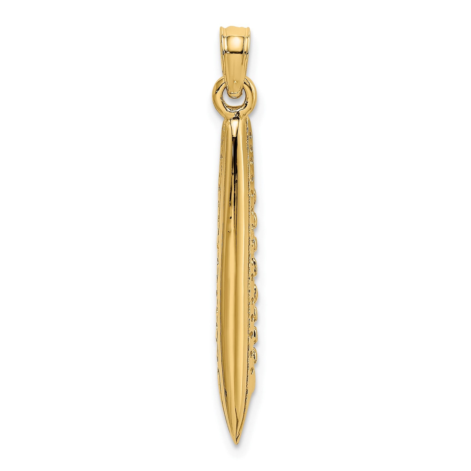 14K 3-D Polished Cruise Ship Charm