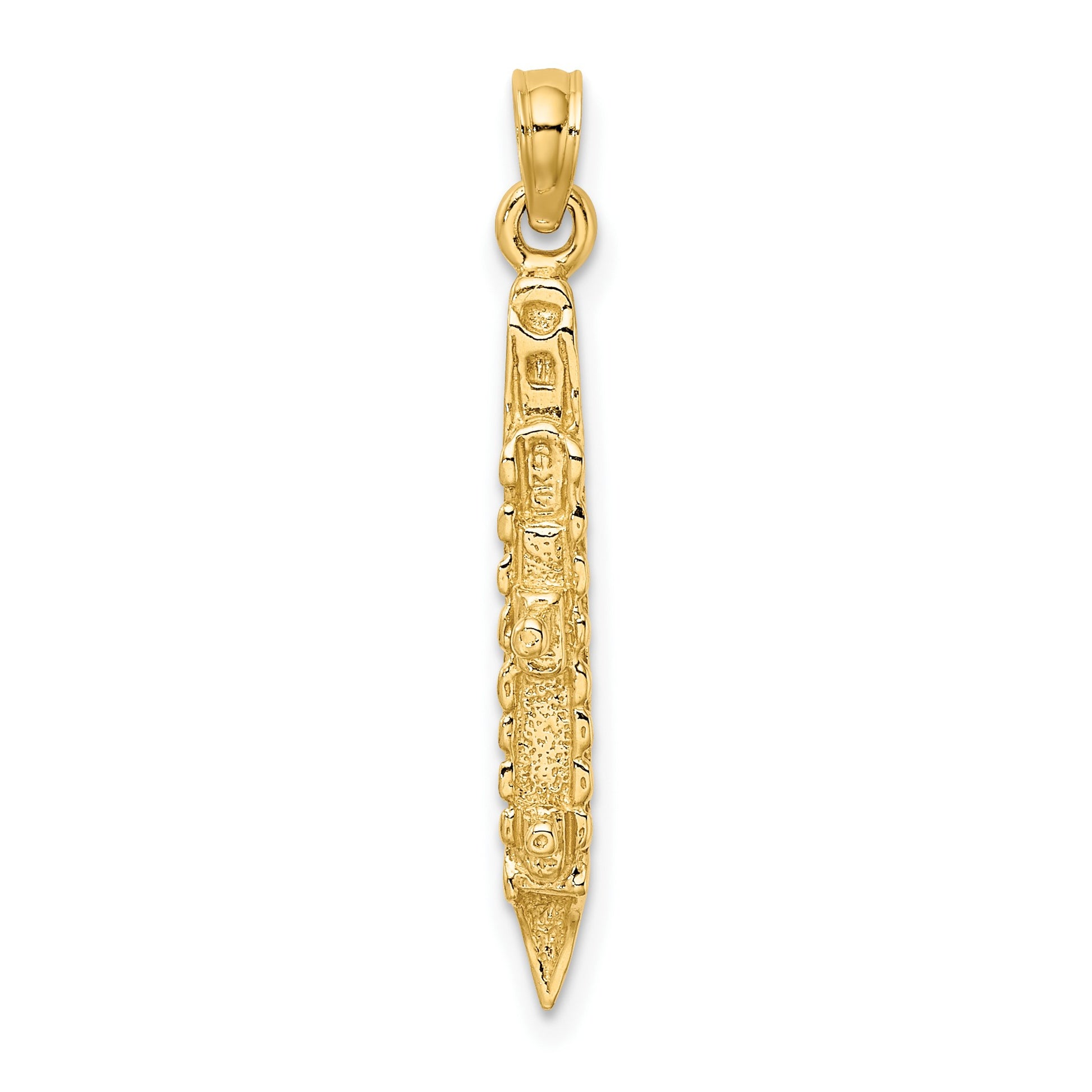 14K 3-D Polished Cruise Ship Charm