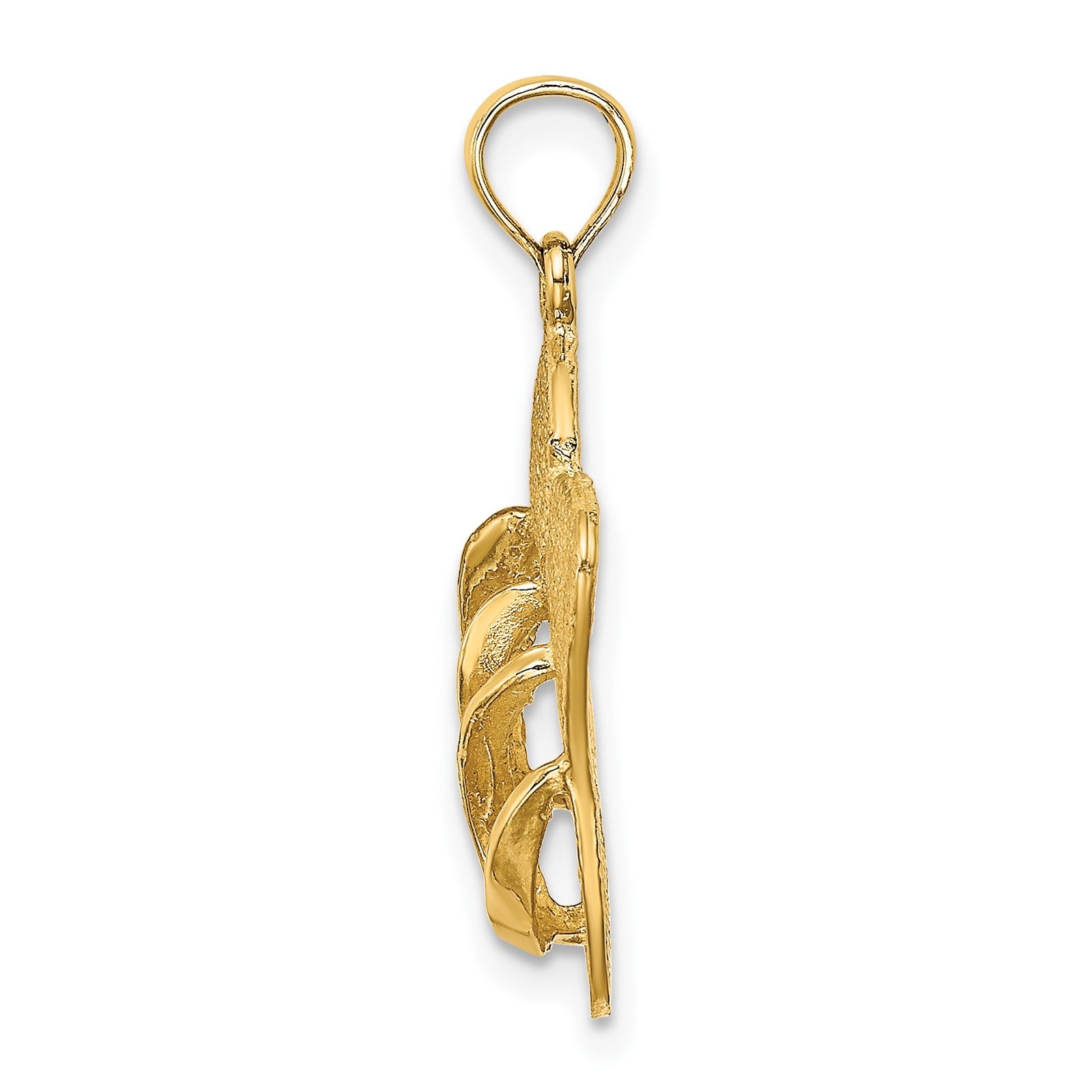 14K 3-D SANIBEL ISLAND with Large Double Flip-Flop Charm