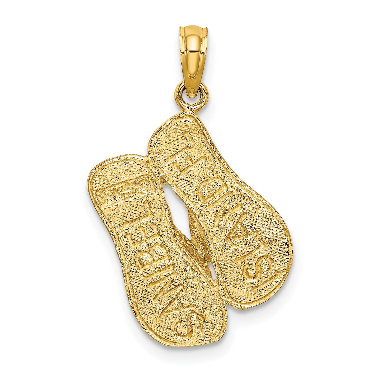 14K 3-D SANIBEL ISLAND with Large Double Flip-Flop Charm