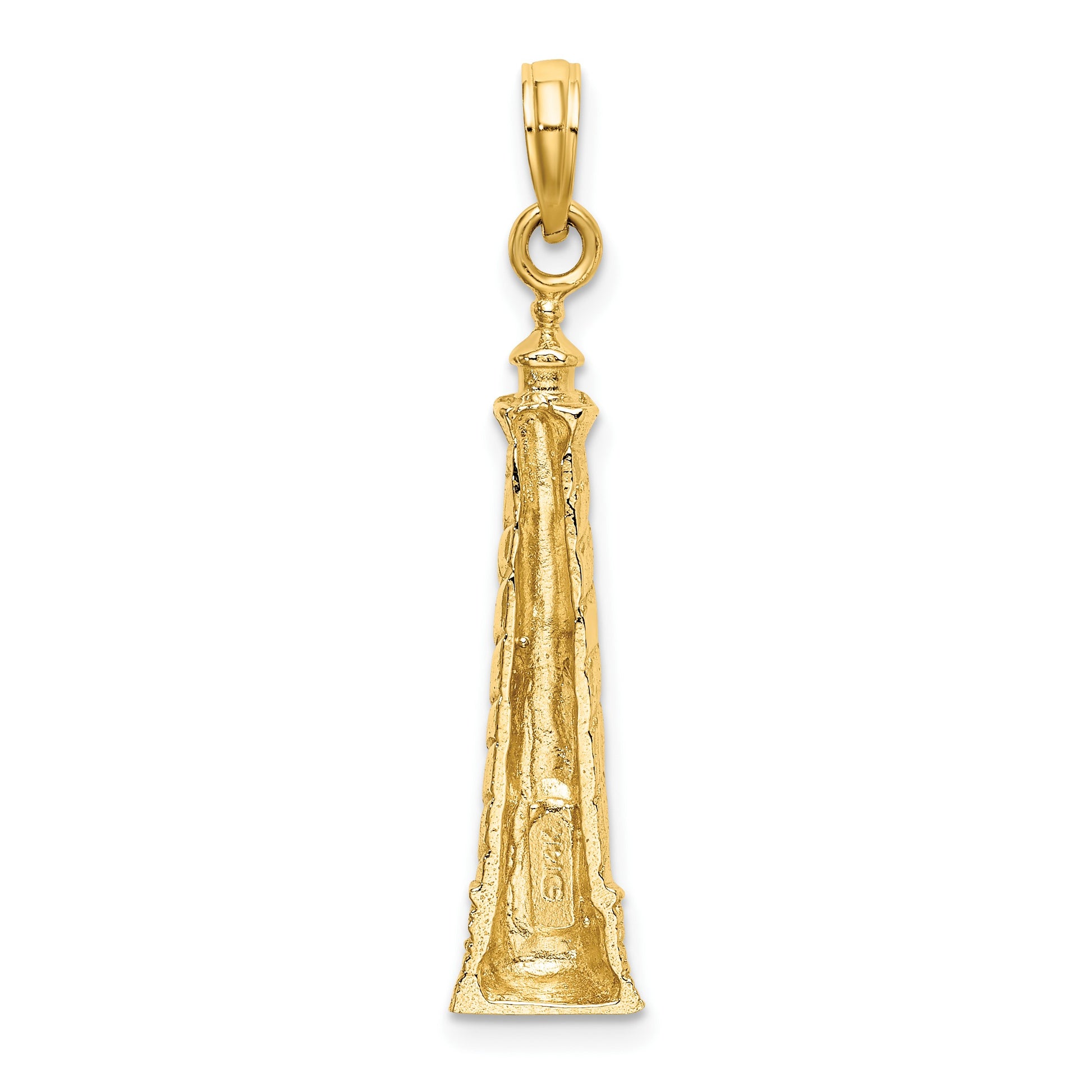 14K 2-D Cape Hatteras Lighthouse Charm