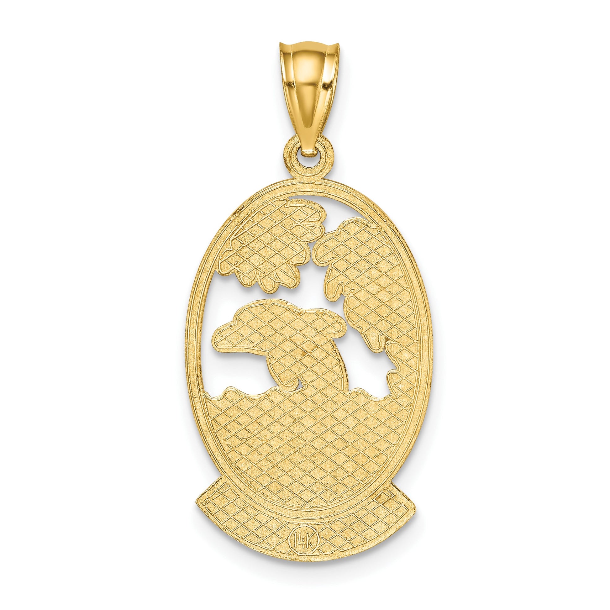 14K ST. MARTIN with Dolphin Sunset Charm