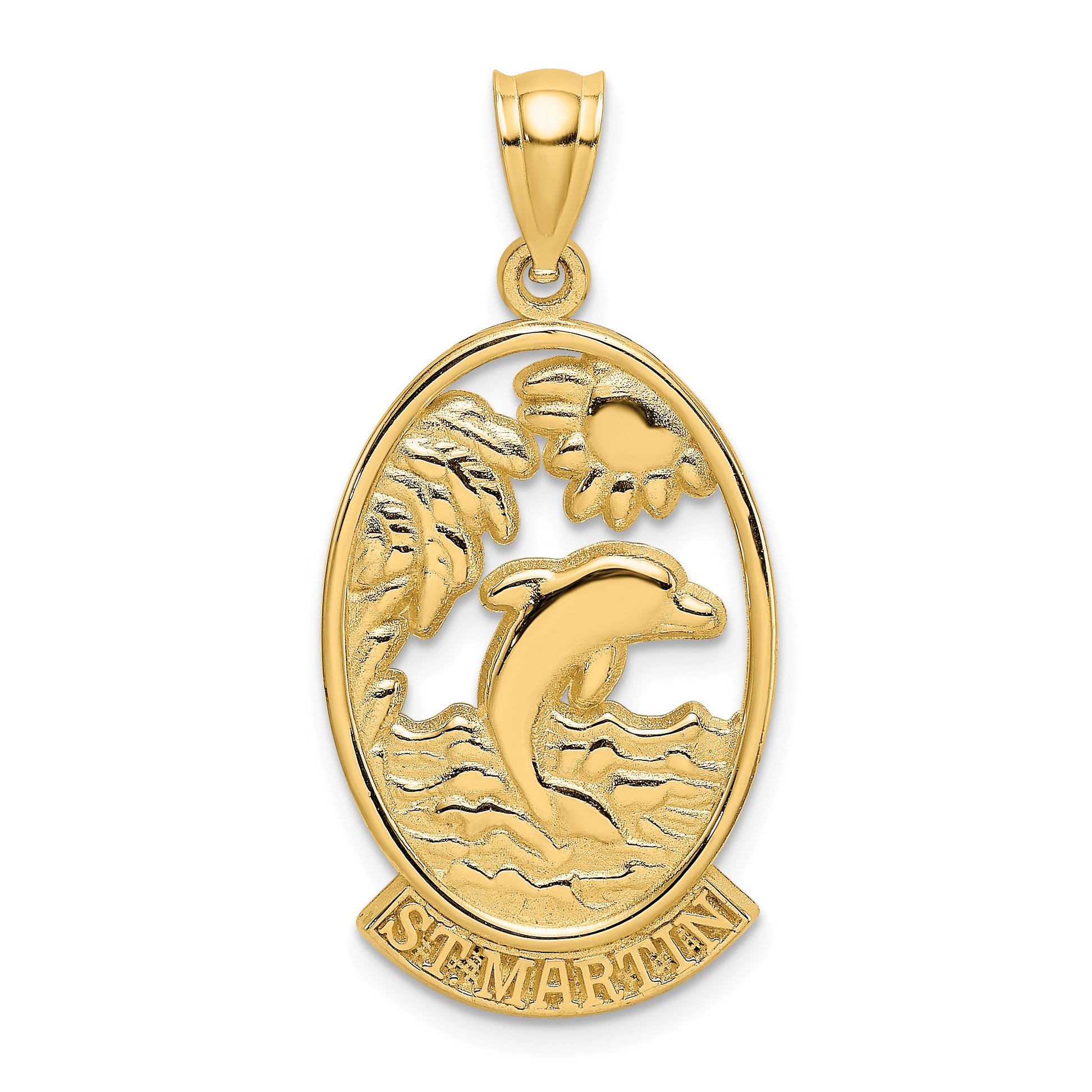 14K ST. MARTIN with Dolphin Sunset Charm