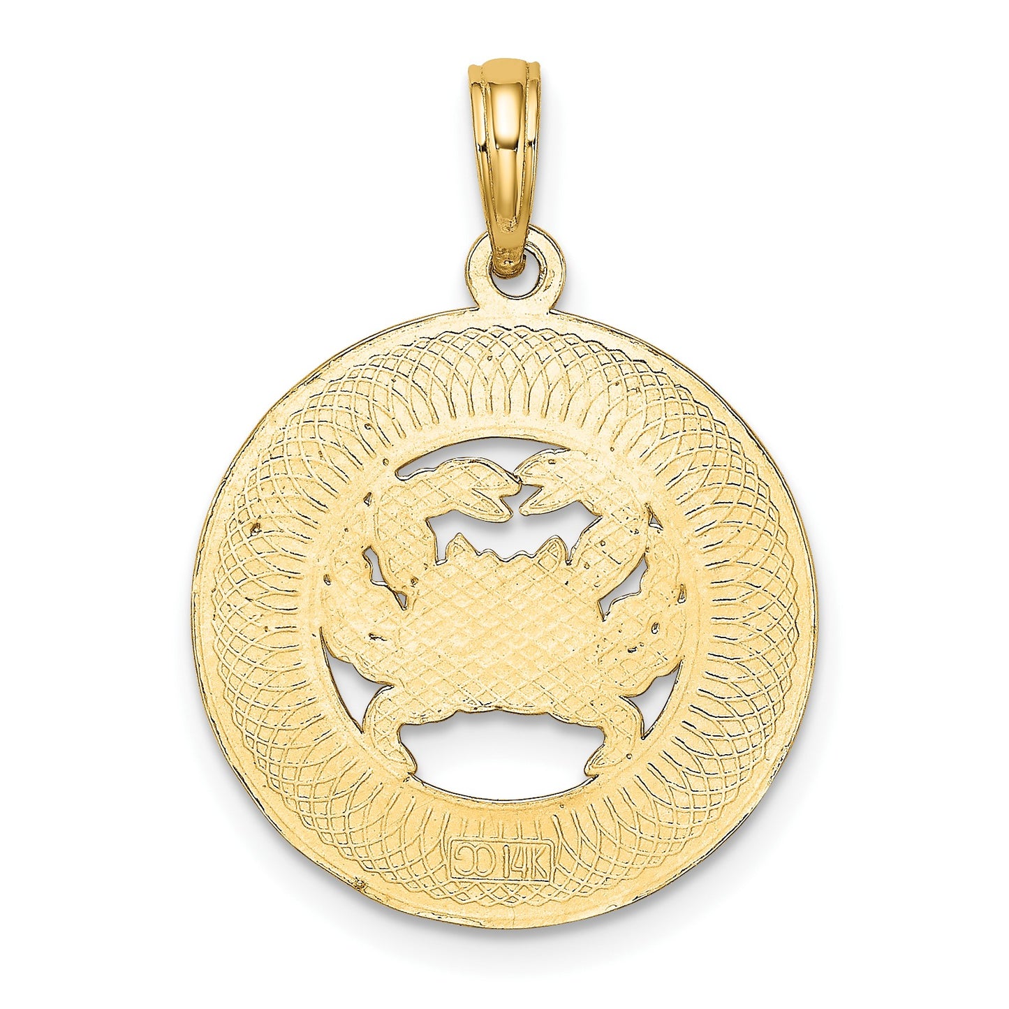14K OCEAN CITY with Crab Charm