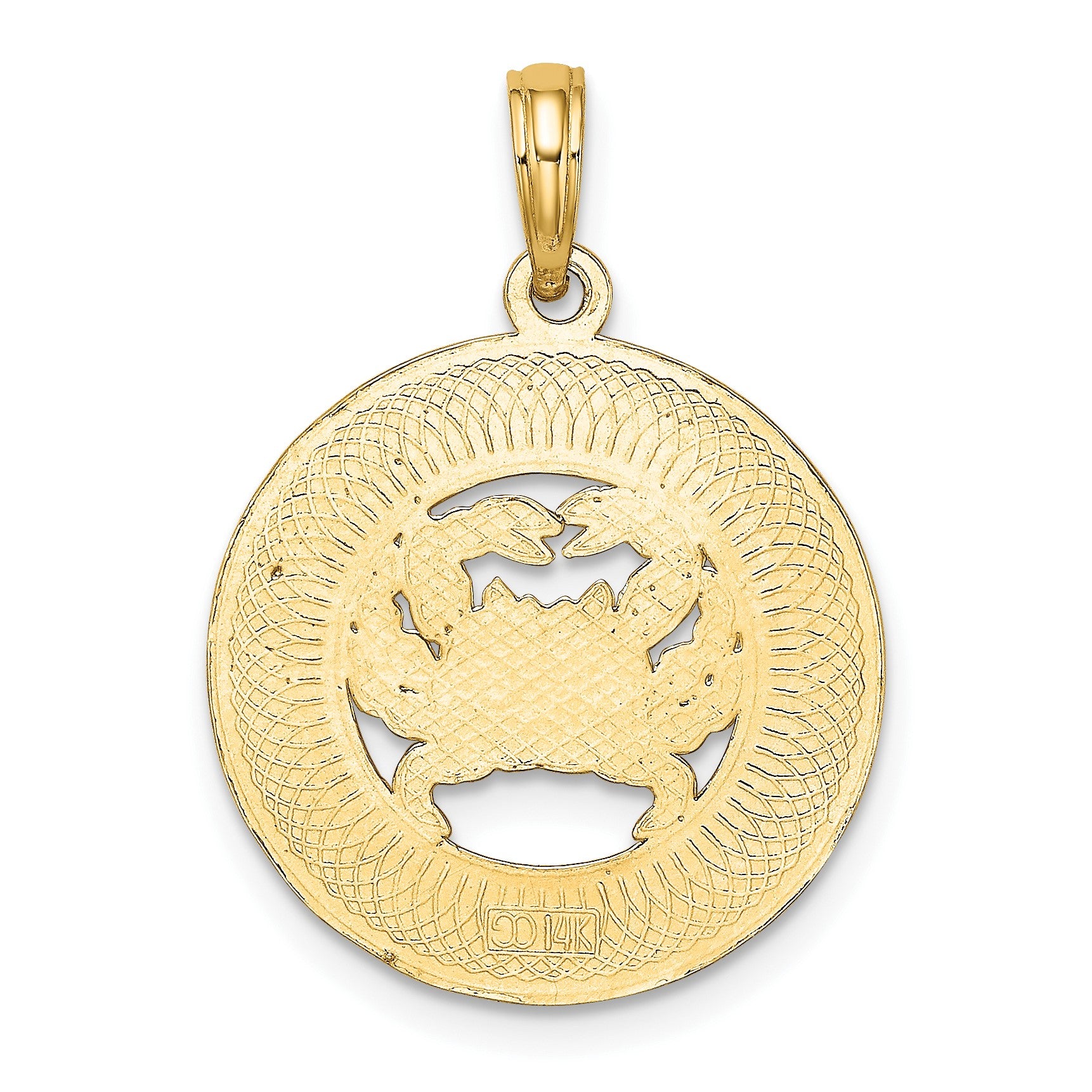 14K OCEAN CITY with Crab Charm