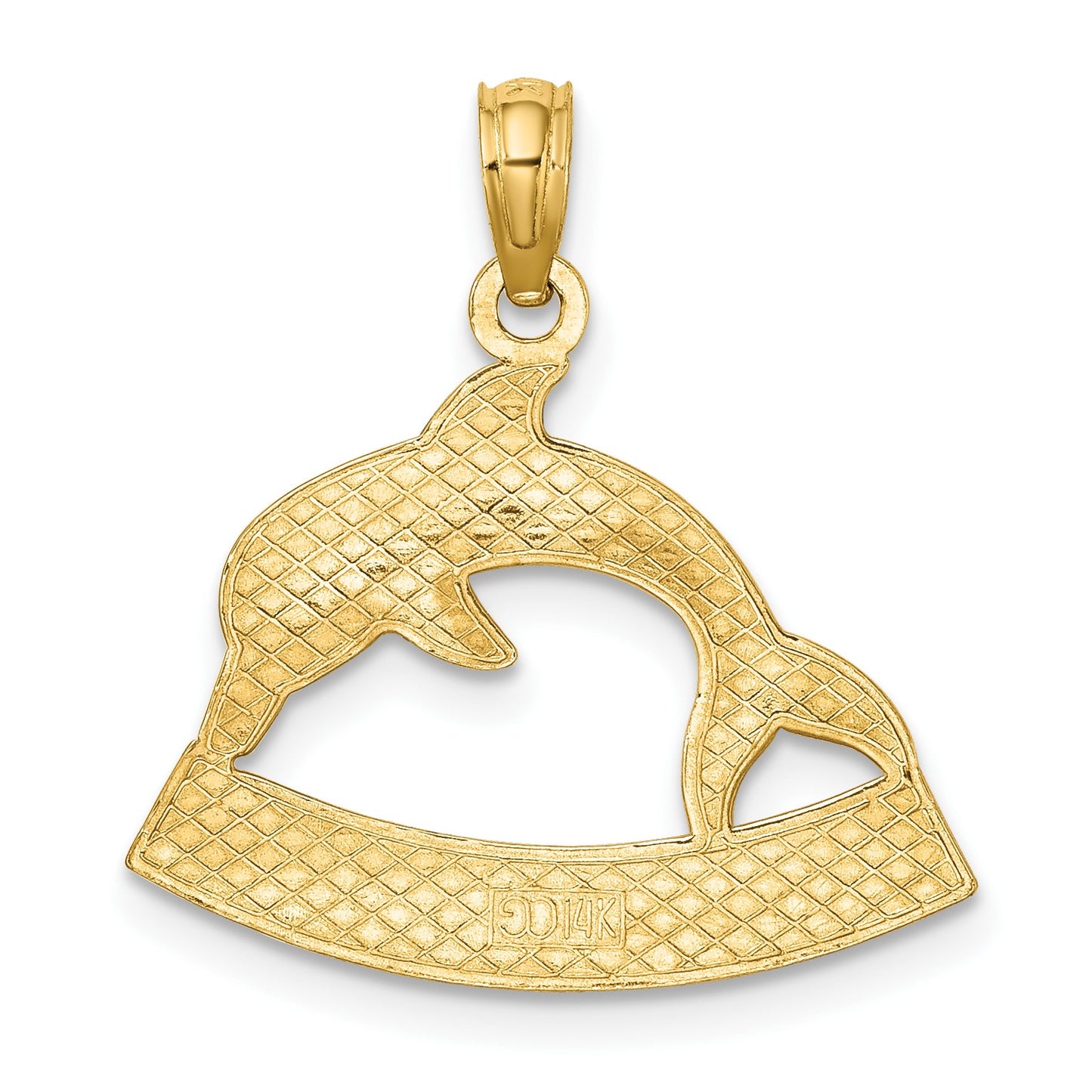 14K OCEAN CITY Dolphin Charm