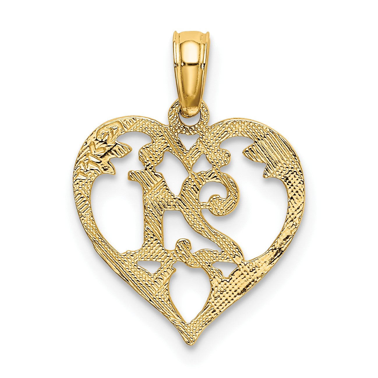 14K 21 In Heart Charm