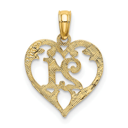 14K 21 In Heart Charm
