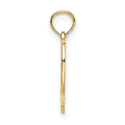 14K 25 In Heart Charm