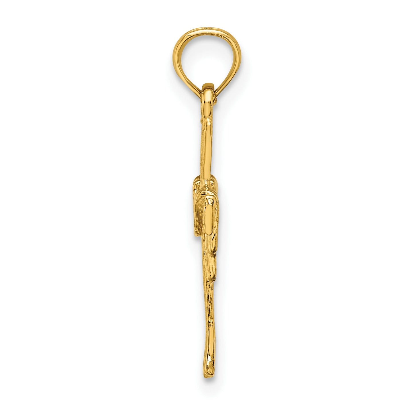 14K Cross with Drape Charm
