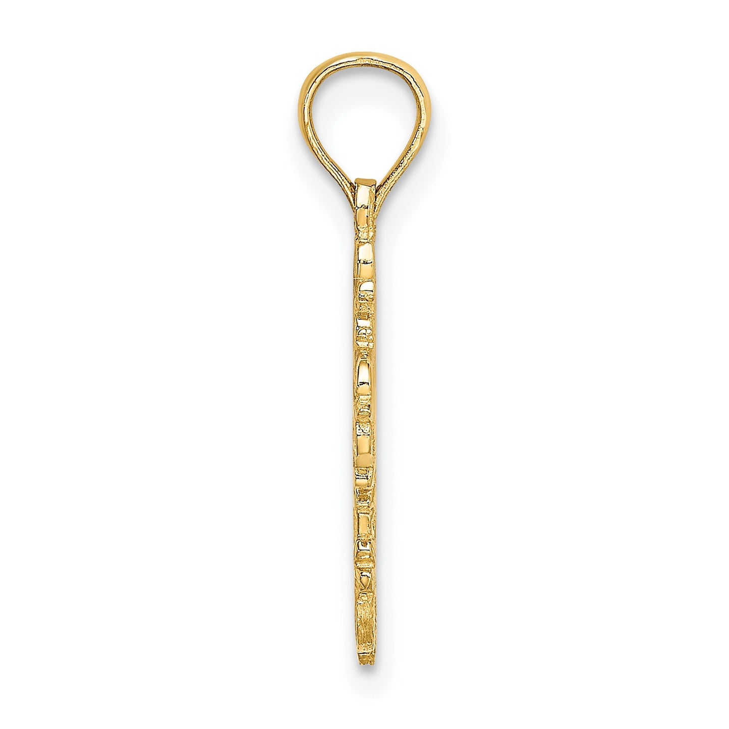 14K Cut-Out Delicate Cross Charm