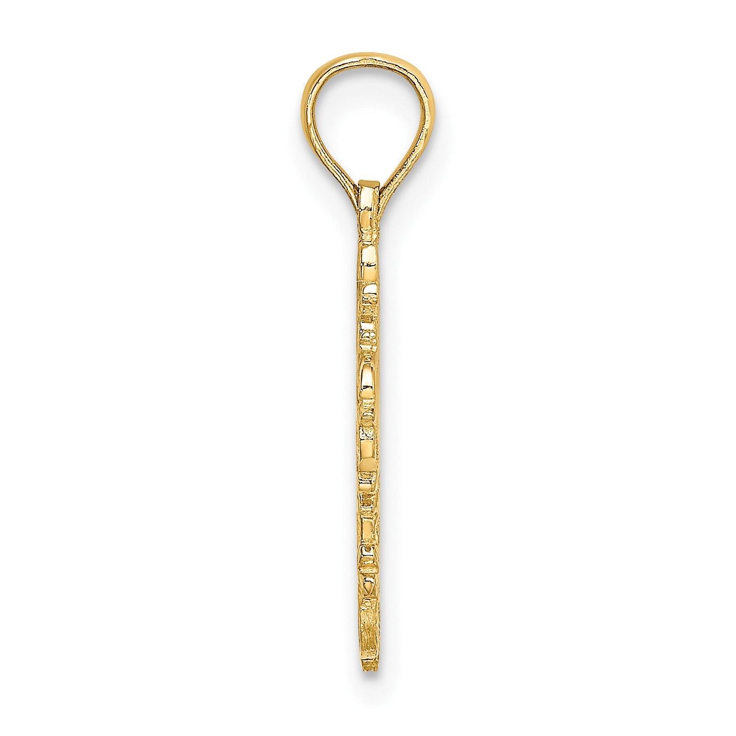 14K Cut-Out Delicate Cross Charm