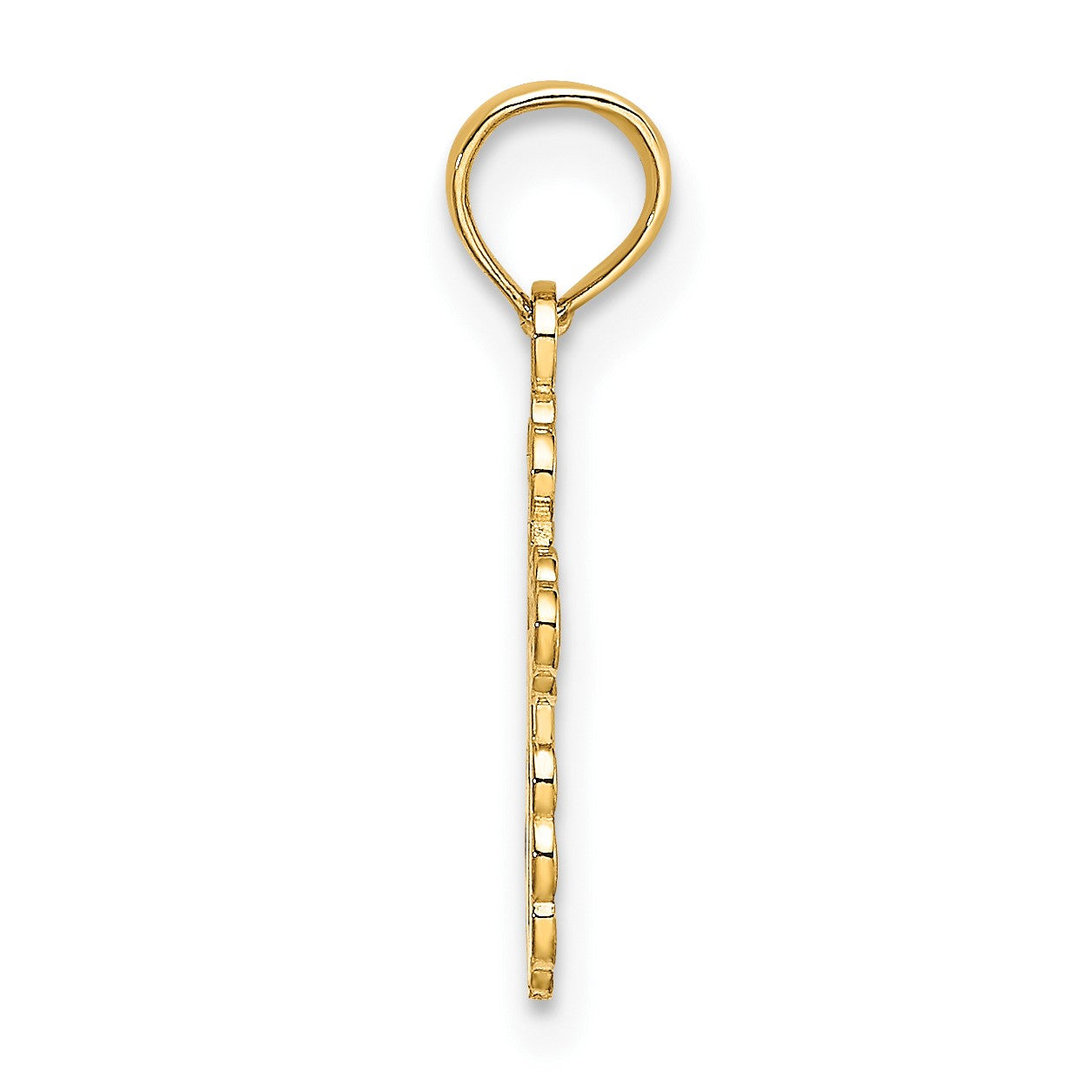 14K Mini Eastern Orthodox Cross Charm