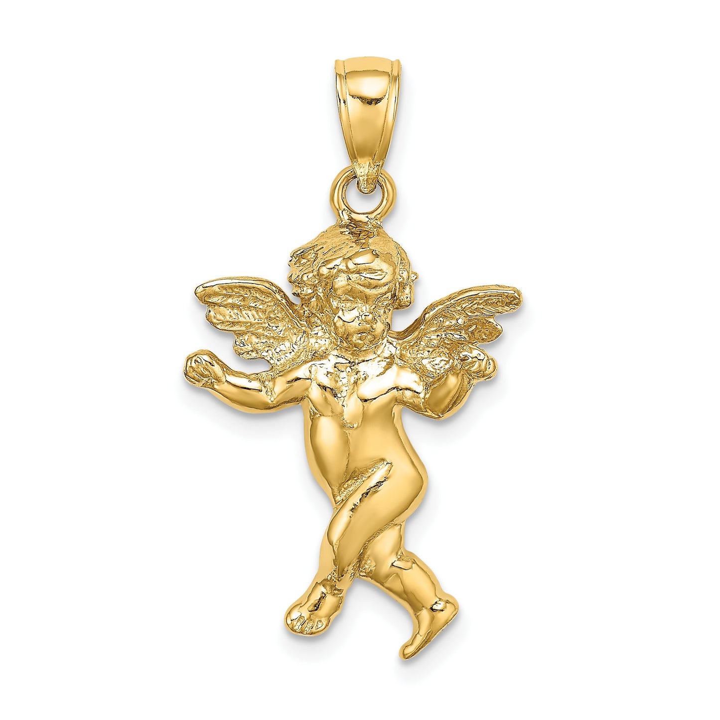 14K Guardian Angel Walking Charm