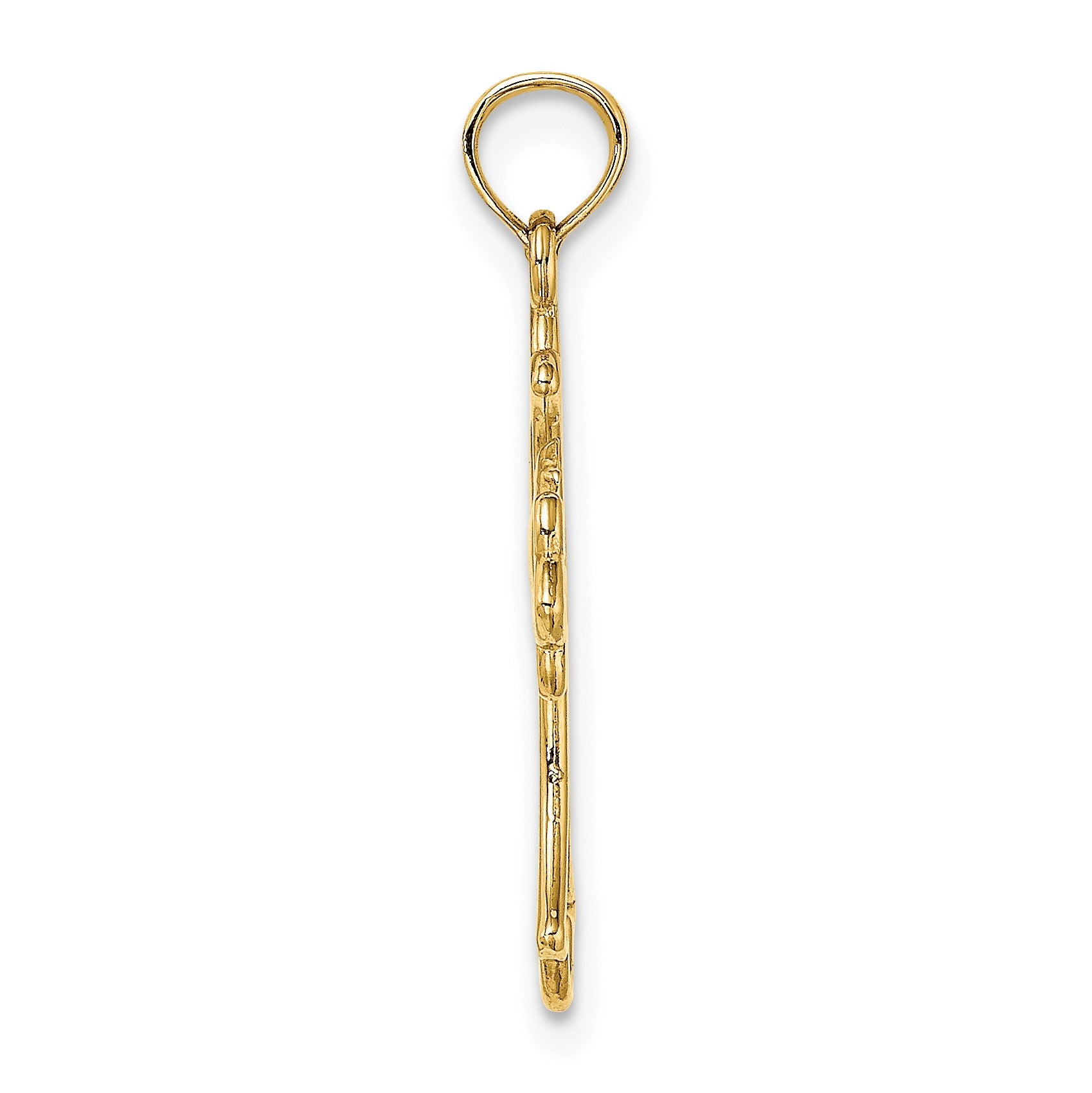 14K Cut-Out Dove Center Cross Charm