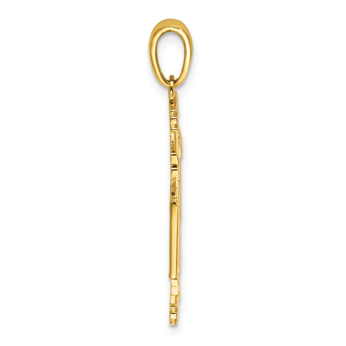 14K Cut-Out Jerusalem Cross Charm