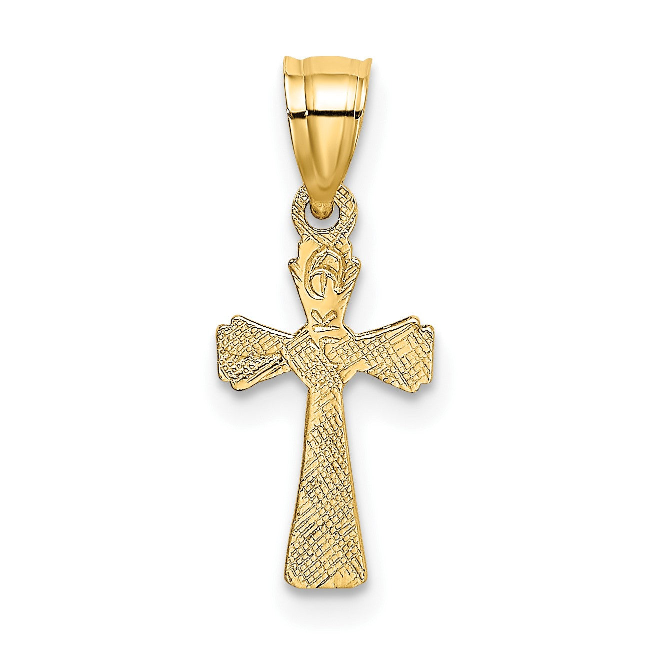 14K Mini Cross Charm