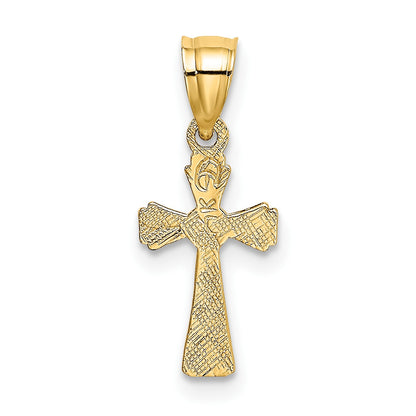 14K Mini Cross Charm