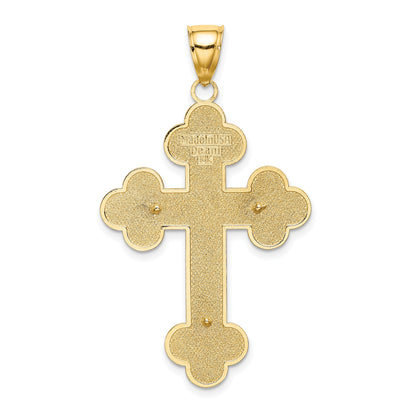 14K Crucifix with Budded Tips Charm