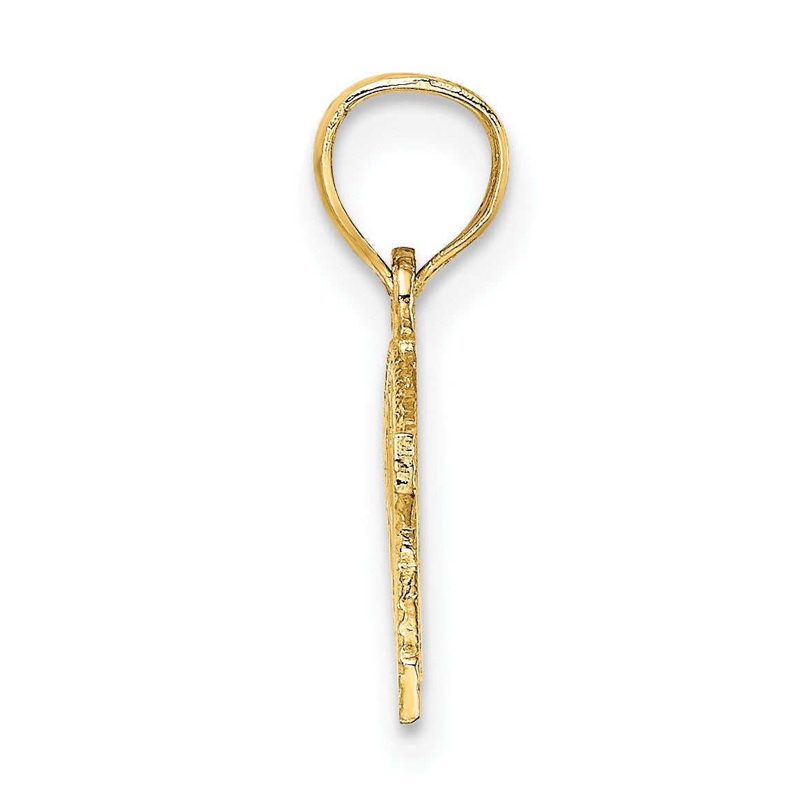 14K WWJD Ichthus Fish Charm