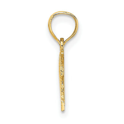 14K WWJD Ichthus Fish Charm