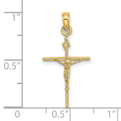 14K INRI Crucifix Charm