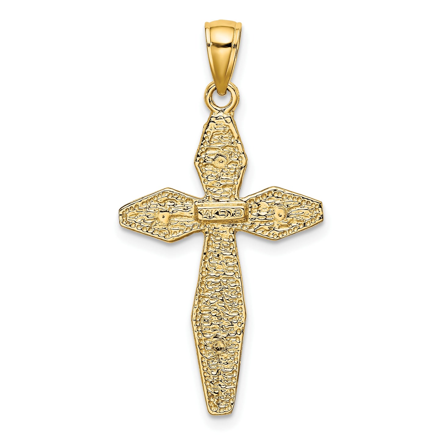 14K Polished Crucifix Charm