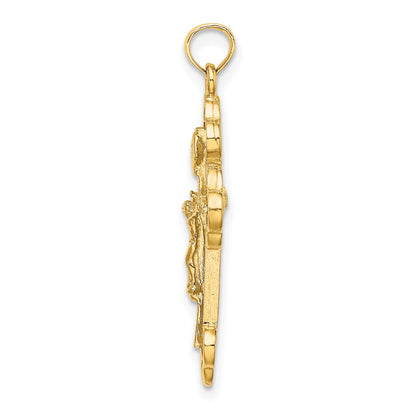 14K Crucifix with Budded Tips Charm