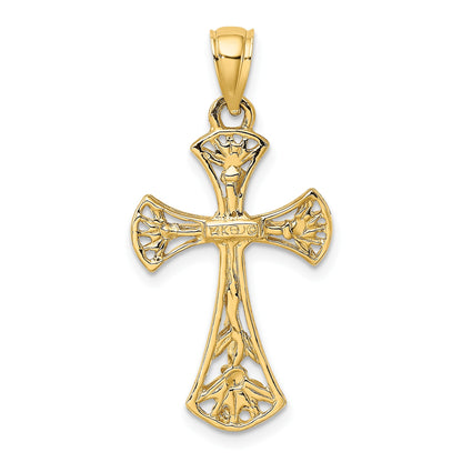 14K Fancy Crucifix Charm
