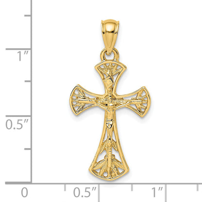 14K Fancy Crucifix Charm