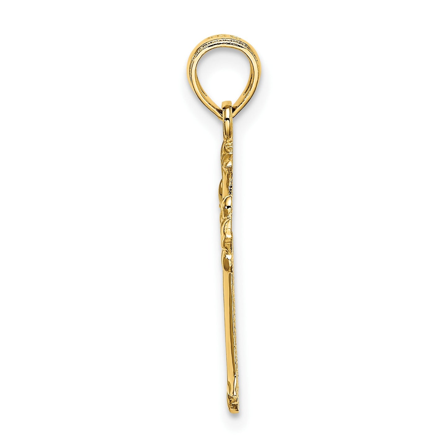 14K Cut-Out Cross Charm