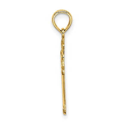 14K Cut-Out Cross Charm