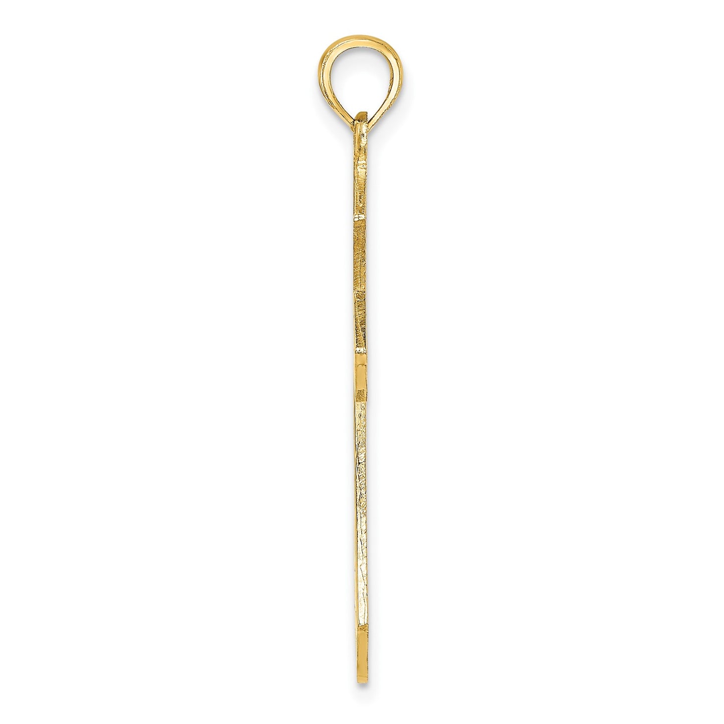 14K Filigree Cross Charm