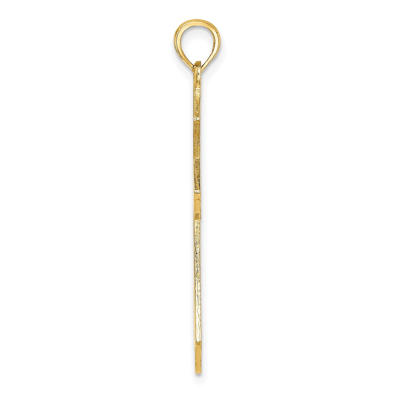 14K Filigree Cross Charm