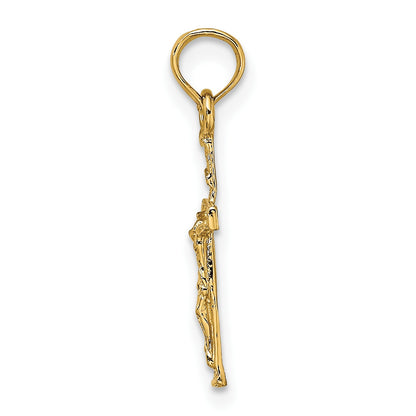 14K Mini Crucifix Charm