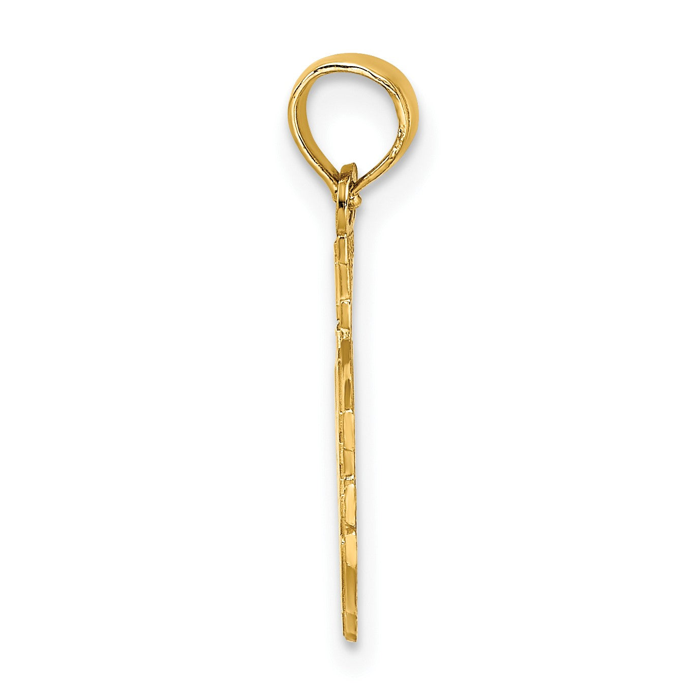 14K I LOVE JESUS with Crosses Charm