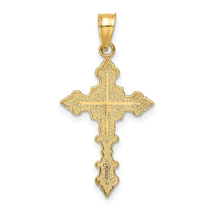 14K Crucifix with Fancy Edges Charm