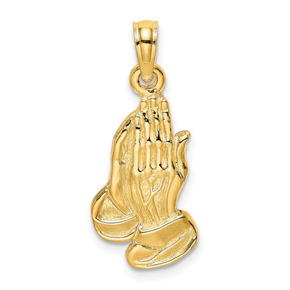 14K 2-D Praying Hands Charm