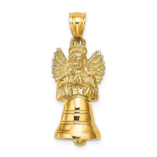 14K 3-D w/ Moveable Angel Charm