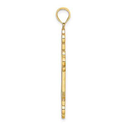 14K Multi-Color Enameled Cross Charm
