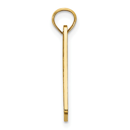 14K Textured AVALON License Plate Charm