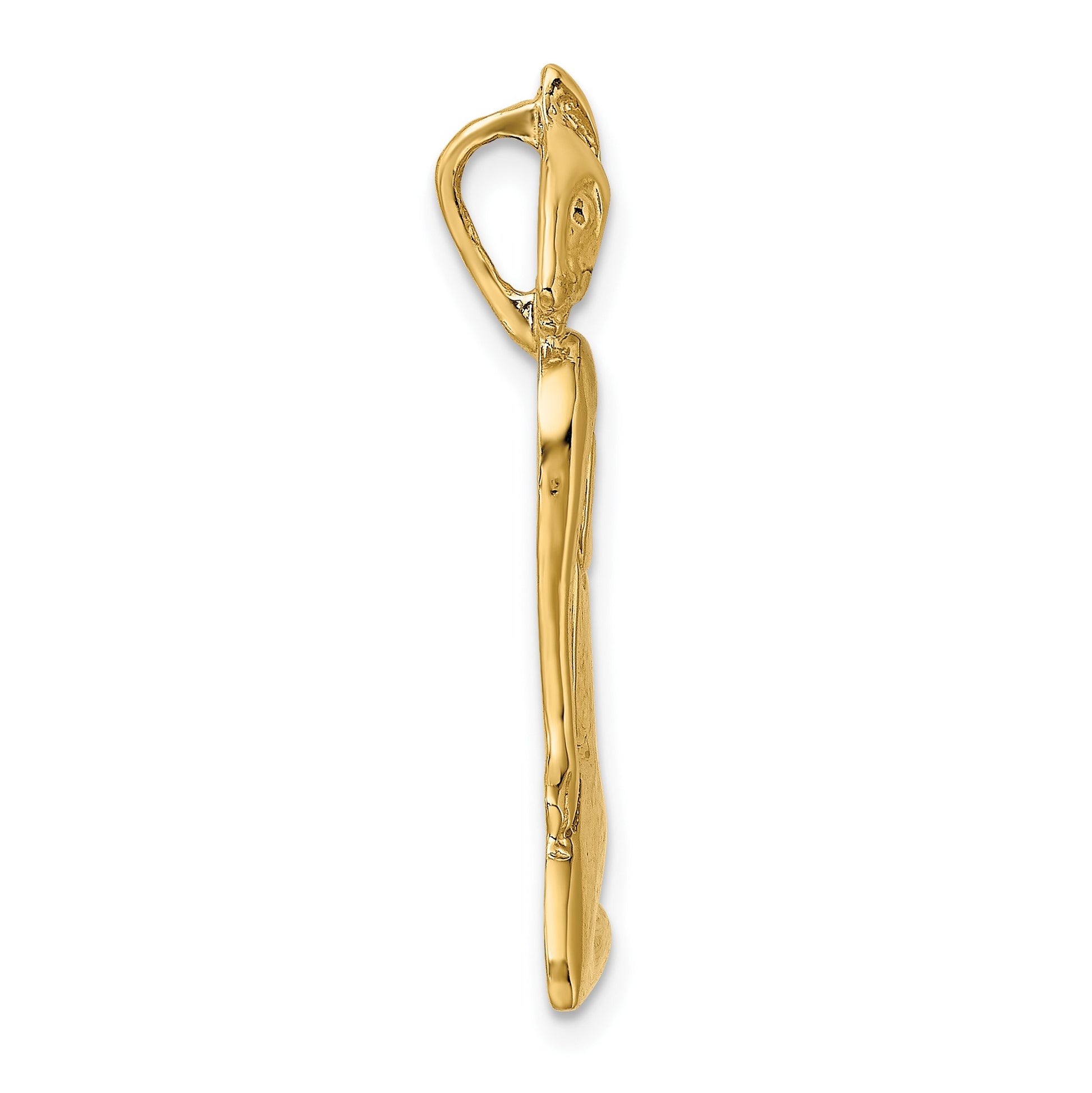 14K MARCO ISLAND Cat Chain Slide