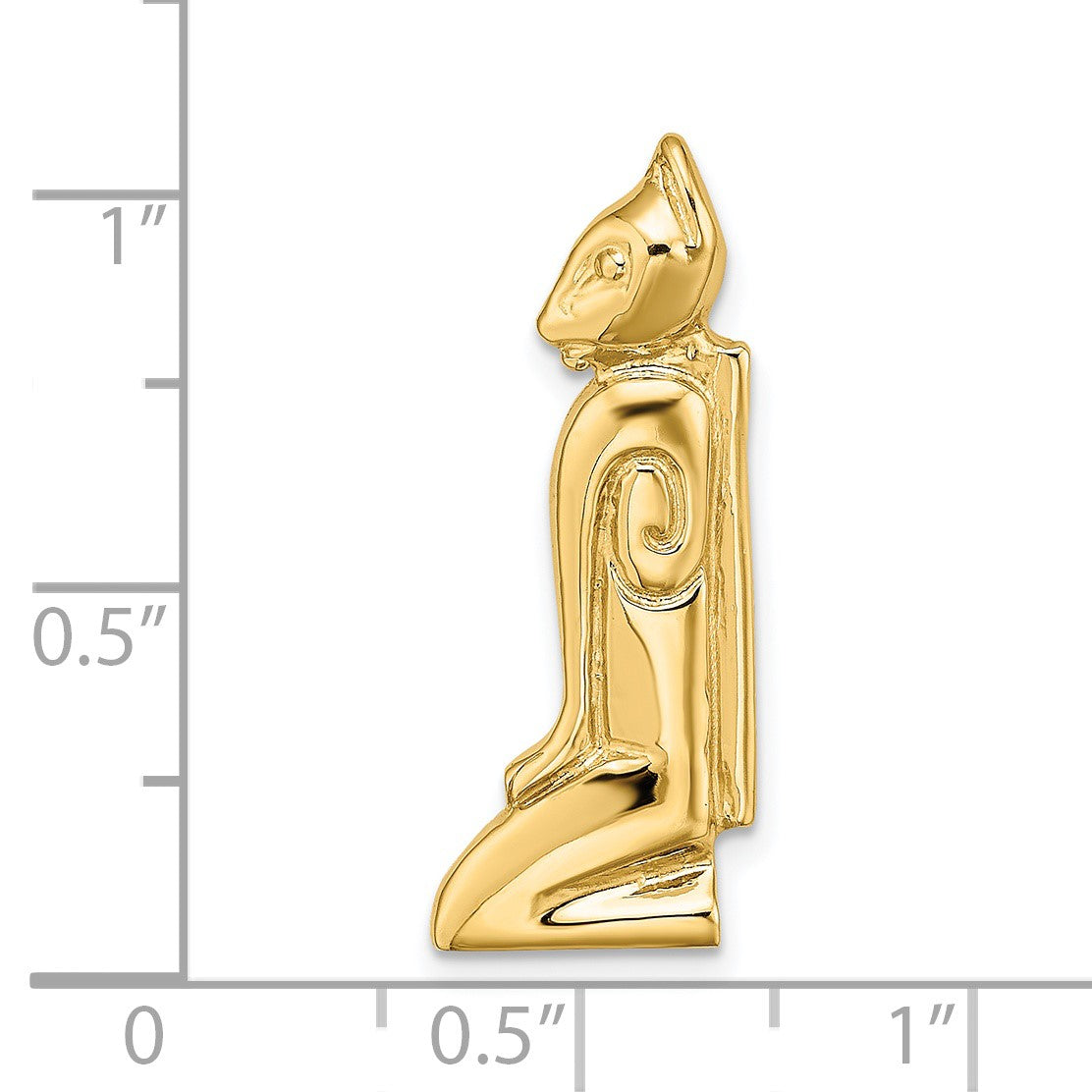 14K MARCO ISLAND Cat Chain Slide