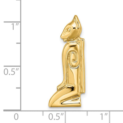 14K MARCO ISLAND Cat Chain Slide