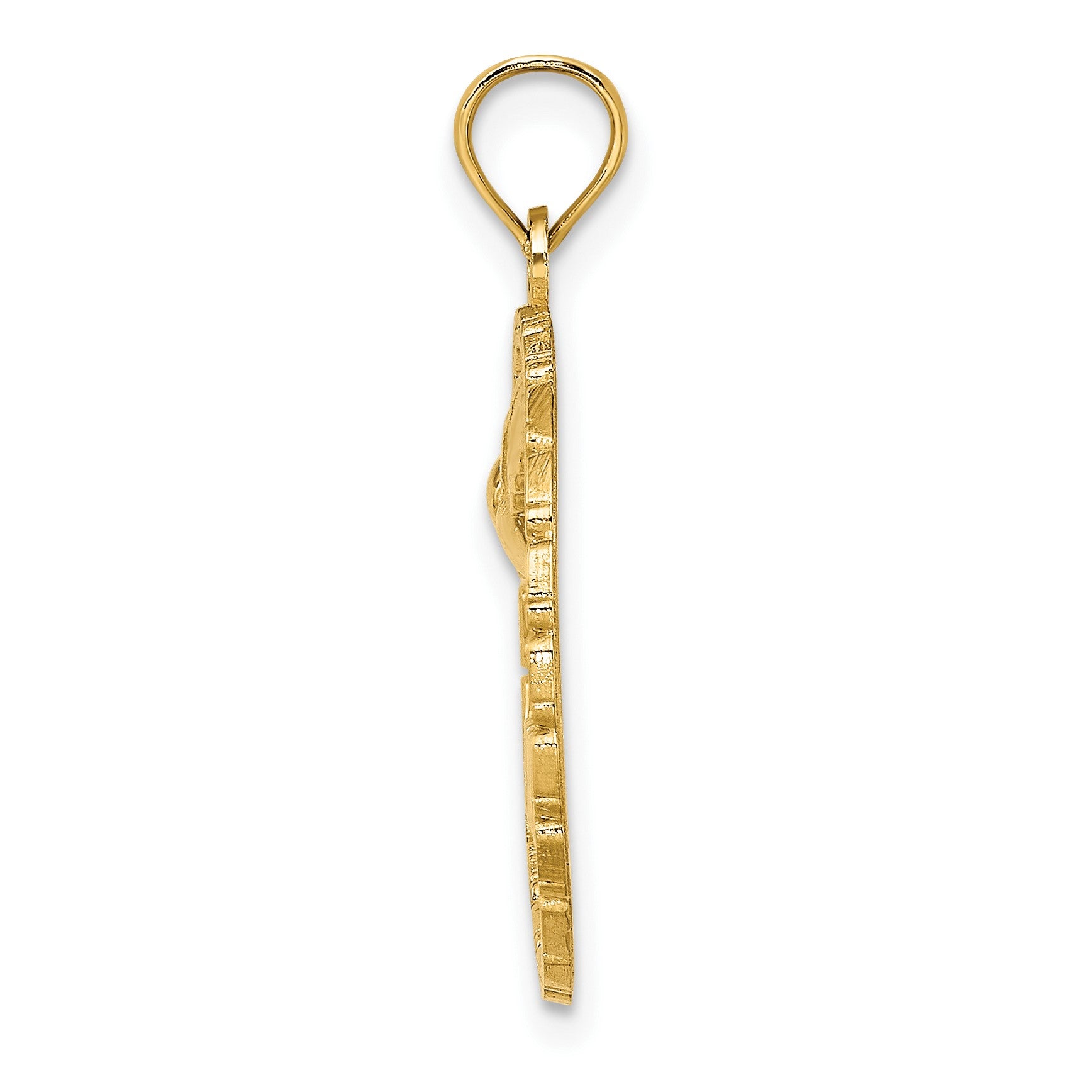 14K JAMAICA with Bird in Circle Charm